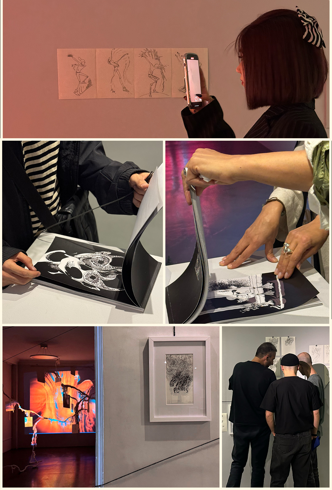 Comics, drawings and projected worlds